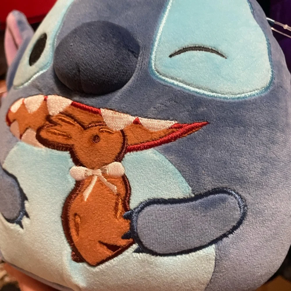 Easter Squishmallow Disney Stitch Eating Chocolate Bunny Wearing Bunny Ears